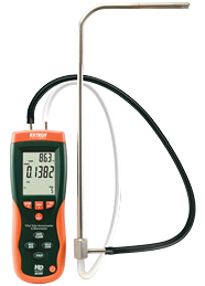 HD350 - Pitot Tube Anemometer + Differential Manometer