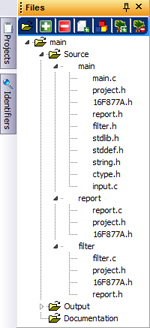 MCU CCS PCW IDE File Pane