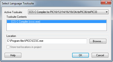 MCU MPLAB IDE Select Toolsuite