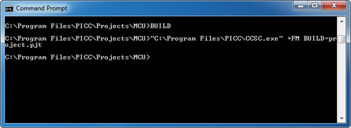 MCU BUILD Command-Line