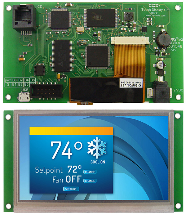 Touch Display 4.3 Prototyping Board