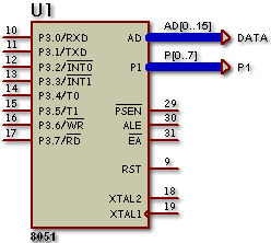 8051 With Bus Pins