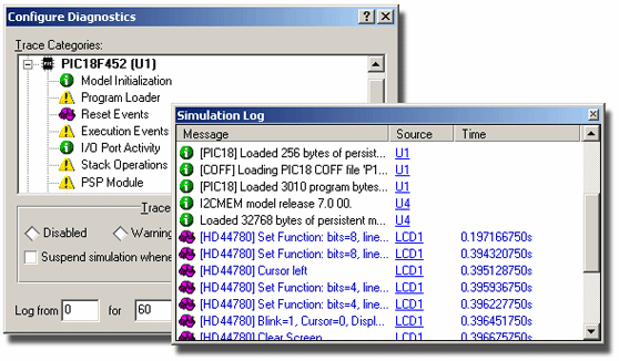 Diagnostic Setup and Simulation Advisor